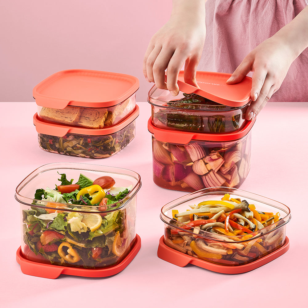 울트라 클리어 정사각 1.7L 라즈베리 (4개)