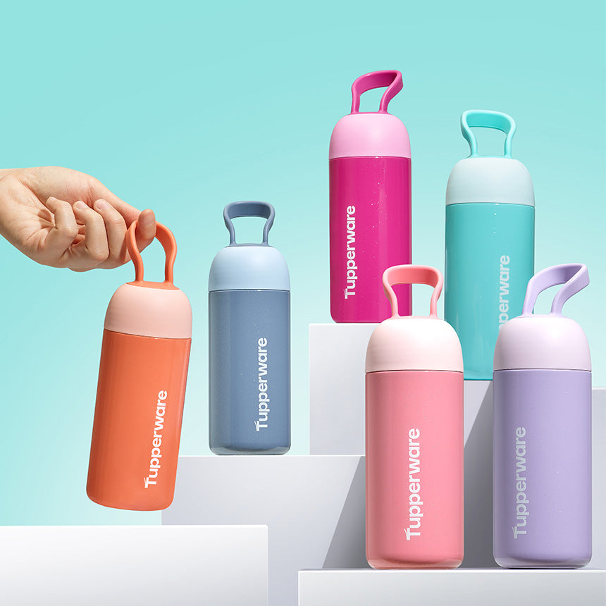 캡슐 보온병 주황