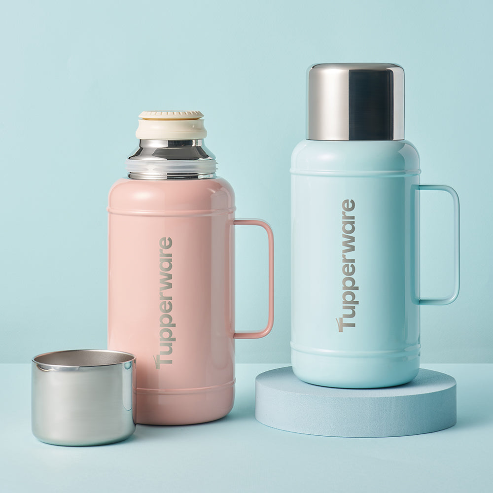 빈티지 보온병 핑크 1.5L