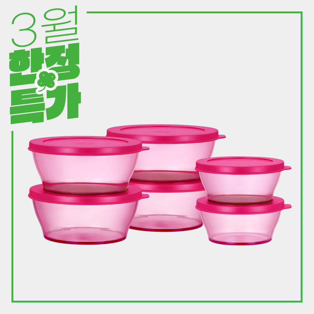 크리스탈 보울 6P 세트 (소형 2P & 중형 4P)