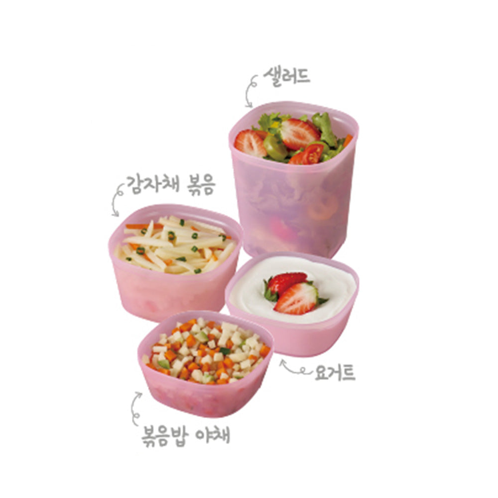 원터치 프레시 정사각 220mL 4P